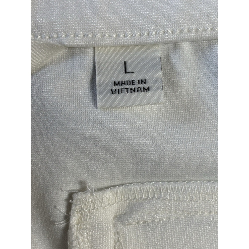 Beautiful by Lawrence Darian Women's Dress White Pants A675932 Size L New Preppy - Picture 5 of 10